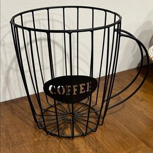 Modern Black Wire Coffee Mug Holder